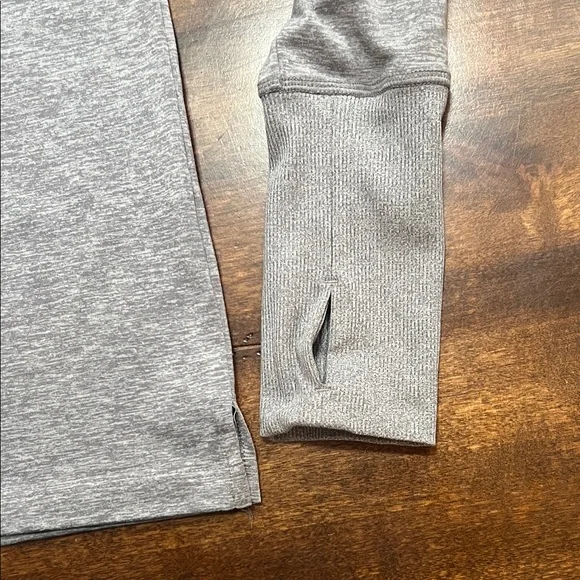 Nike Running Dry Fit Heather Grey Long Sleeve Top - Size XS - Picture 3 of 5
